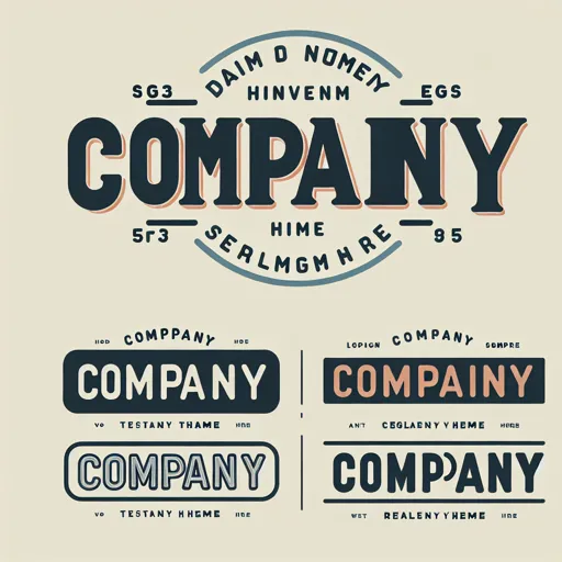 Word Logo Design Featuring “Company” In Clean Typography